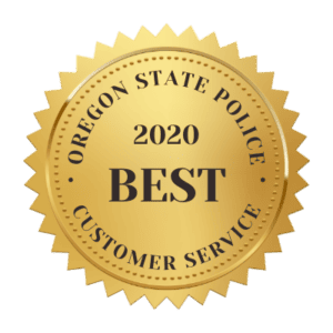 Oregon State Police 2020 Best Customer Service award